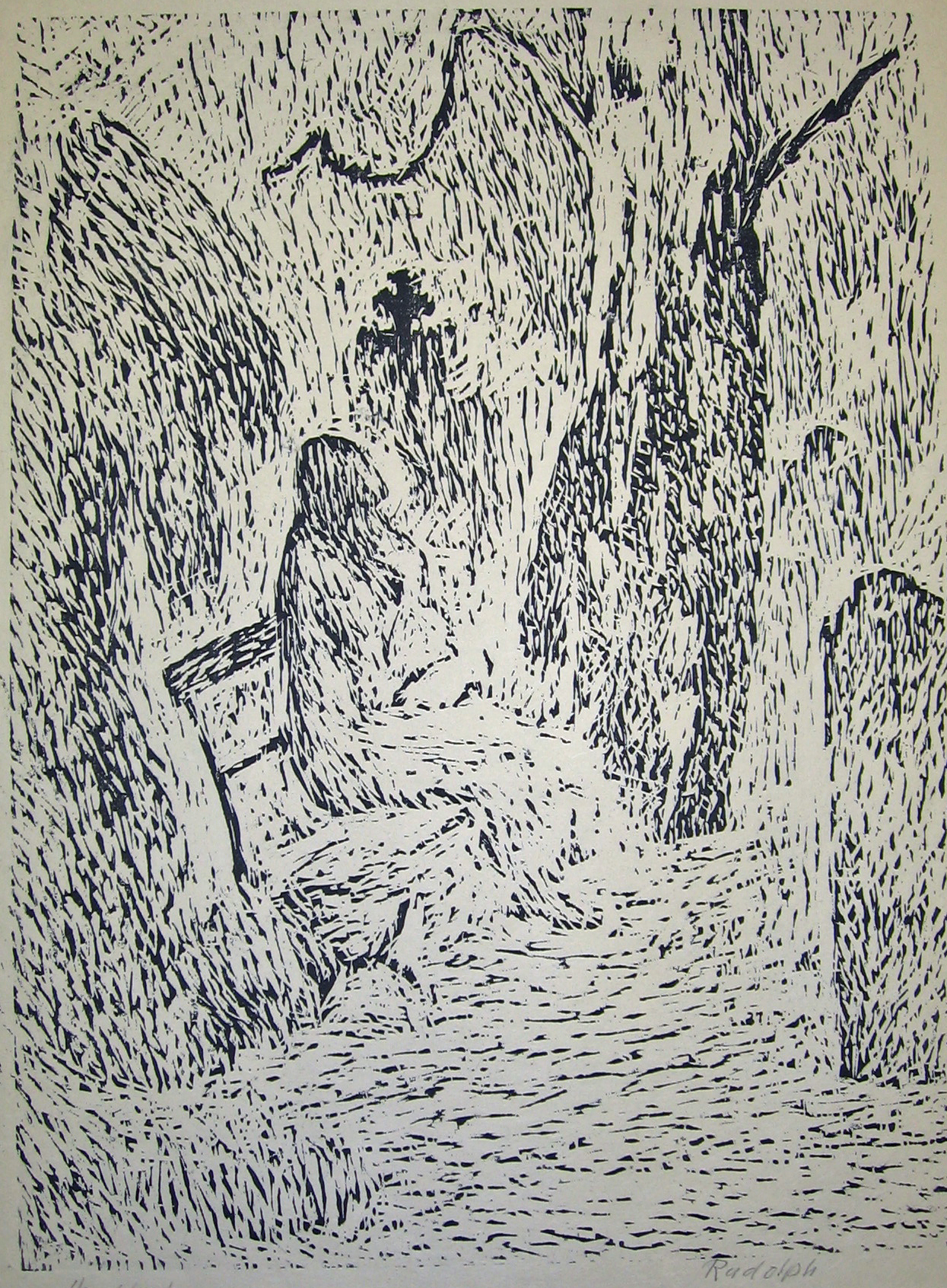 Friedhof (Vision: Die Gattin des Künstlers)
