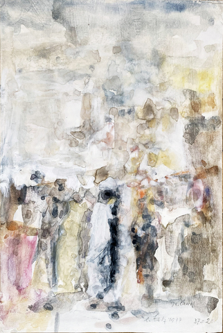Eugen Batz: Ohne Titel (Griechenland, Figurengruppe), 1977
