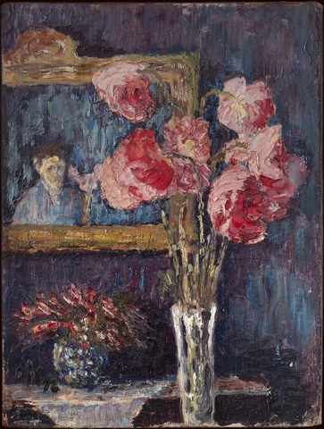 Otto Dix: Blumenstilleben vor Spiegel, 1912