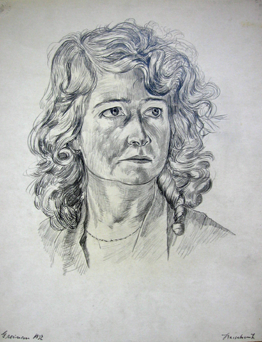 Ernst Hassebrauk: Bildnis Charlotte Hassebrauk, 1932