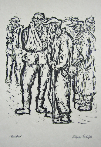 Wilhelm Rudolph: Trümmer der Wehrmacht (Zyklus "AUS"), 