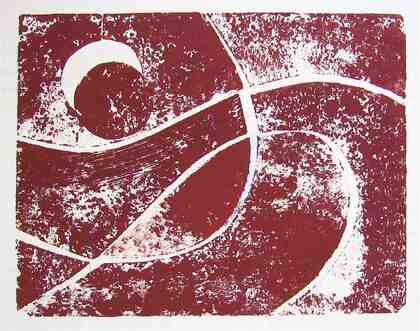 Hermann Glöckner: Ohne Titel, Blatt 2 der Mappe Handdrucke, 1968