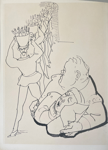 Josef Hegenbarth: Ill. zu Charles de Coster: Smetse Smee Seite 35, 1960