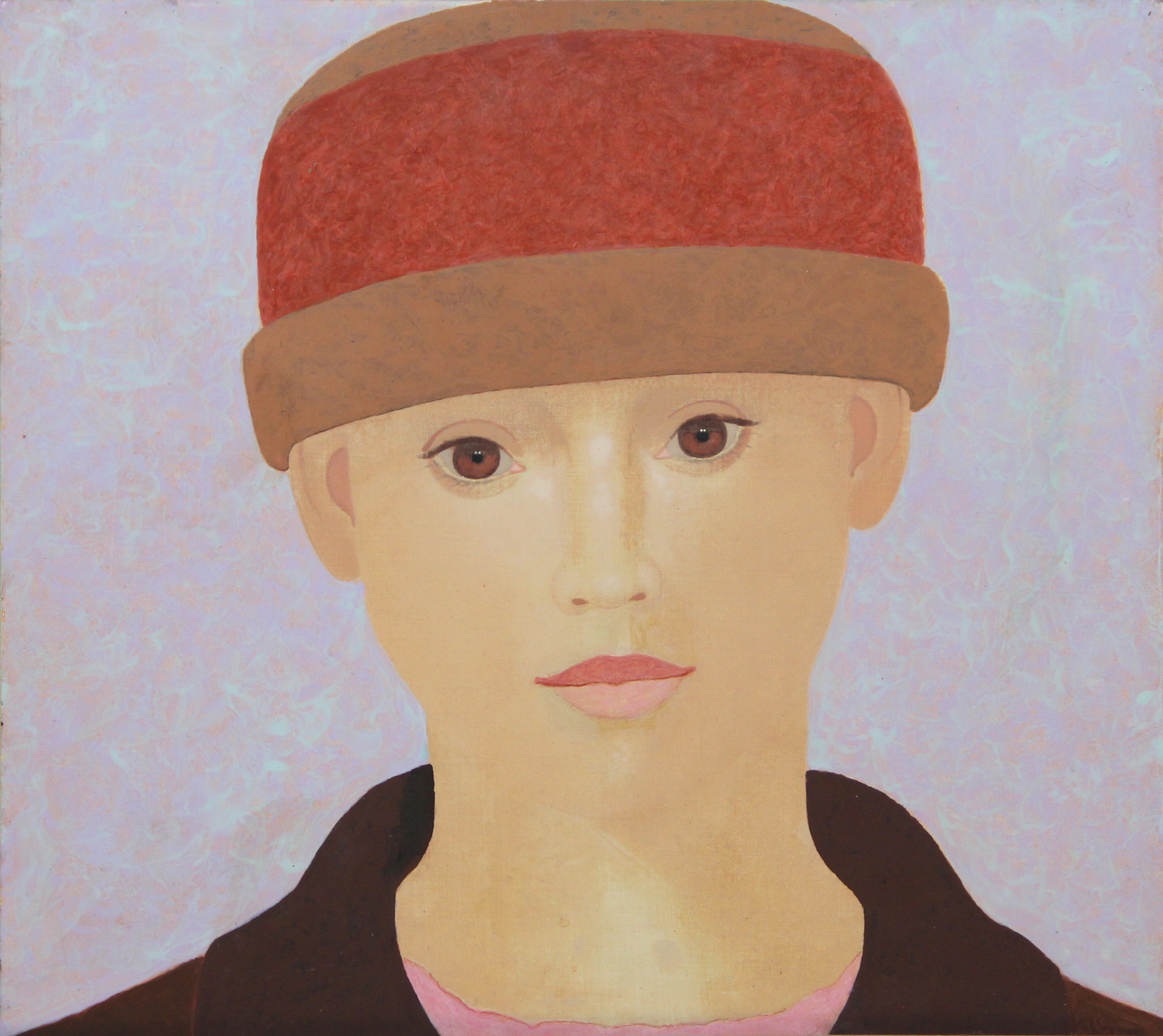 Frau mit brauen Augen