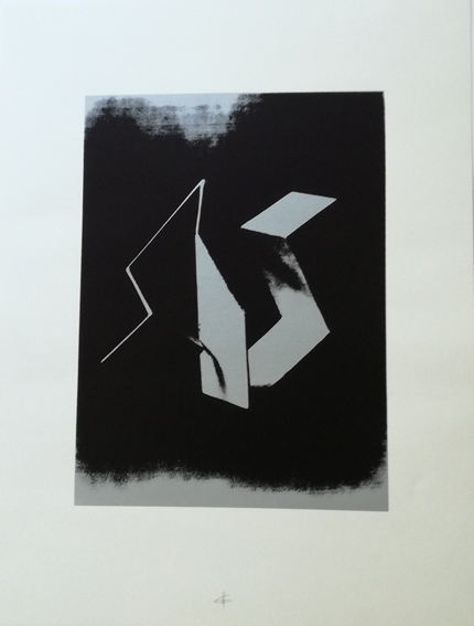 Räumlich gebrochenes Band, hochgestellt - Blatt 2 aus der Mappe 'Verwandlungen in Raum und Fläche'