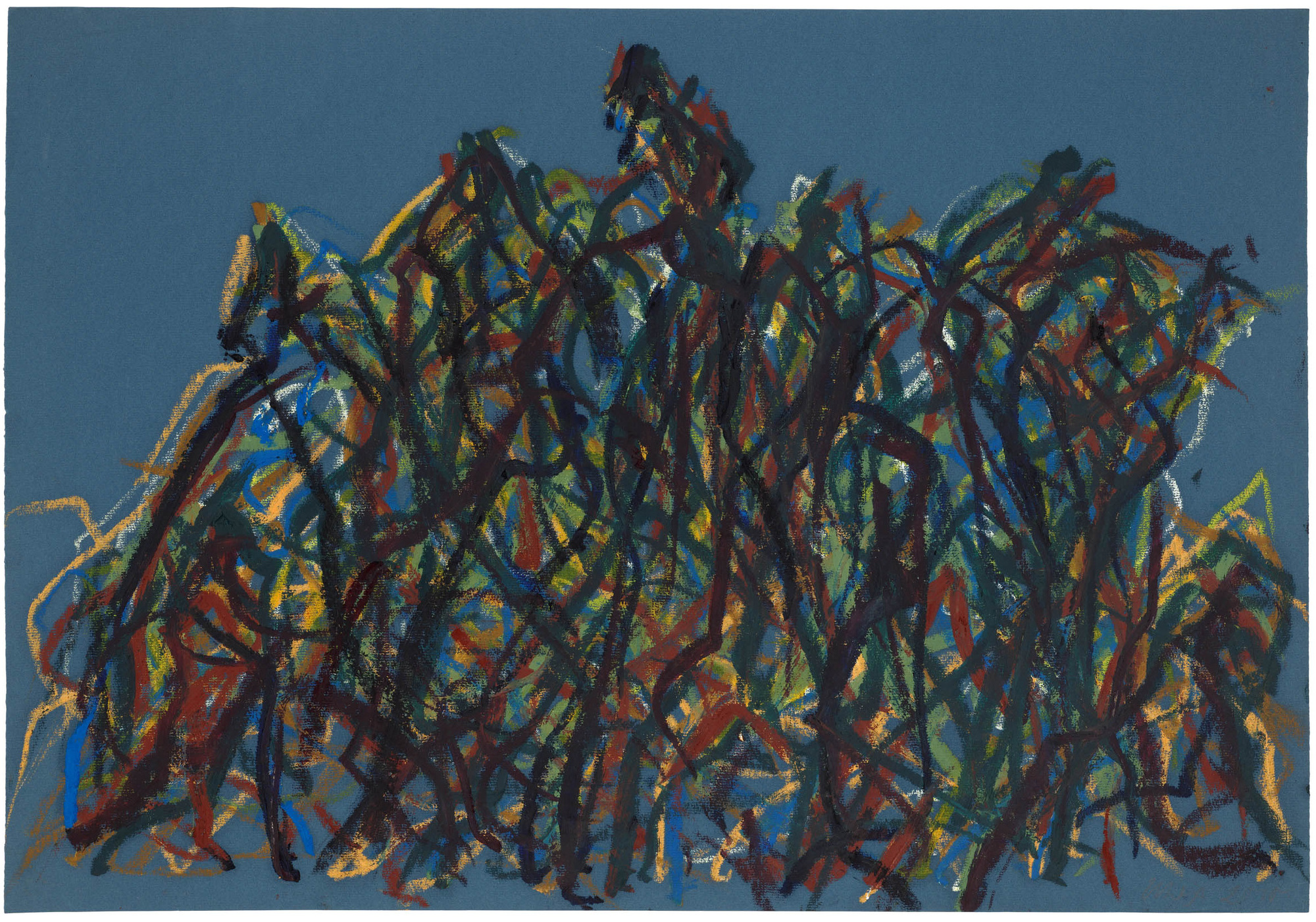 Vignes devant bleu, Provence