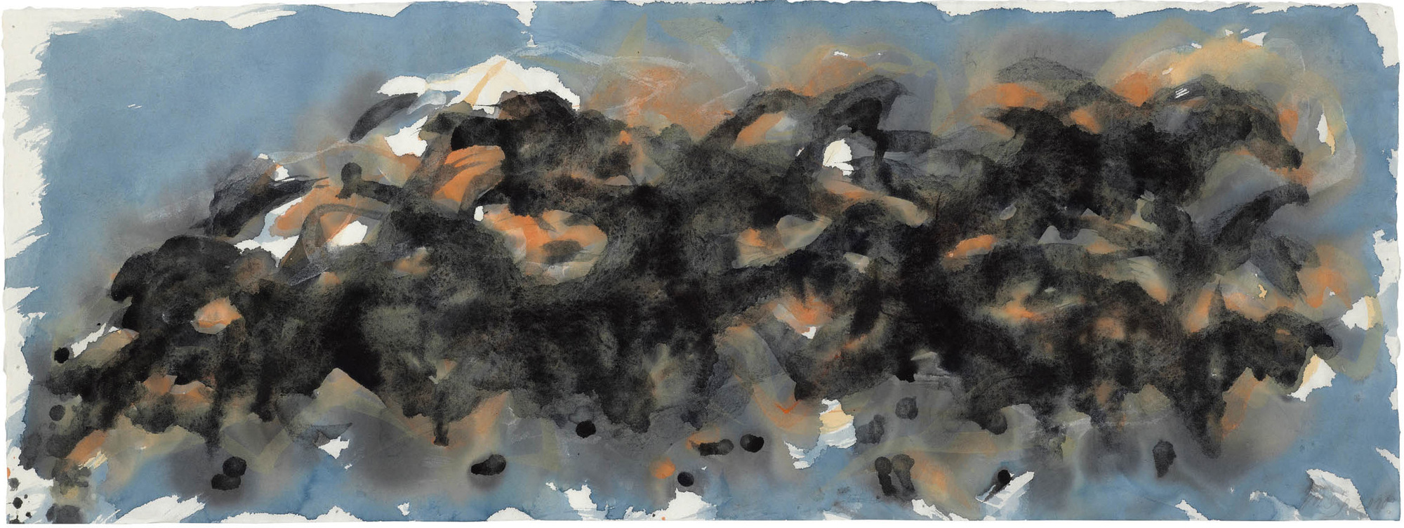 Nuage devant bleu, Provence