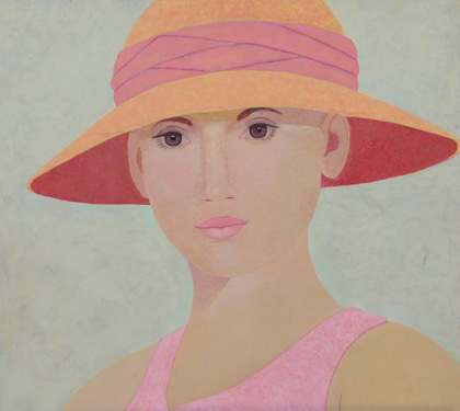 Heinz Rabbow: Frau mit hellem T-Shirt, 2025