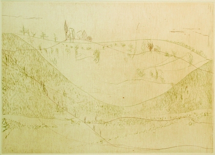 Gerhard Altenbourg: o.T. [Komp. aus: Der Hügel umbuschtes Wispern + Deiner Senke Busch-Gras WVZ R208 + R209], 1988