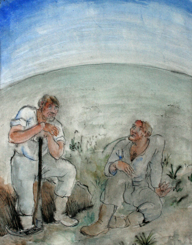 Hainz Hamisch: Heimkehr (Illustration zu "Karl und Anna"), 1930