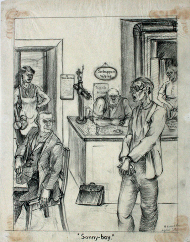 Hainz Hamisch: Die trauernden Hinterbliebenen, 1929