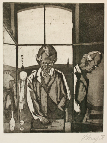 Hans Körnig: Otto Dix arbeitet in Dresden, 1954