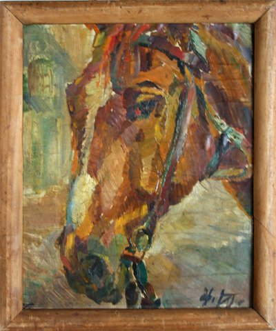 Paula Lauenstein: Pferdestudie, 1917