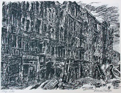 Wilhelm Rudolph: Prager Straße (um 1950), 1950