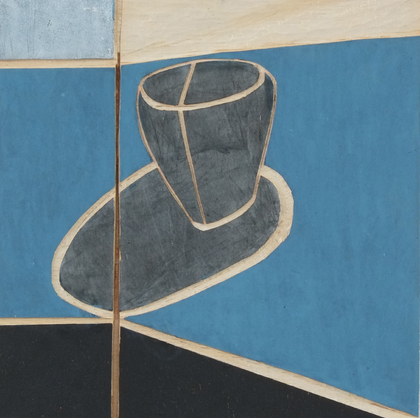 Martina Geist: Tässchen auf Blau II, 2017