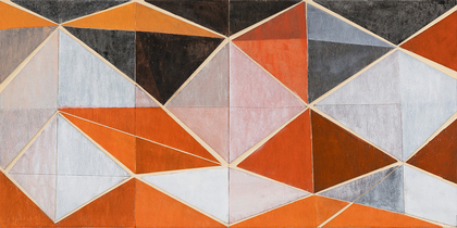 Martina Geist: Zick-Zack, rot I, 2024