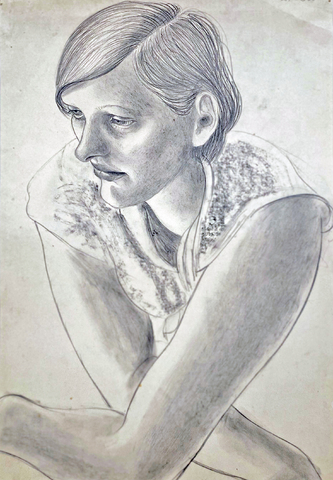 Kurt Günther: Elisabeth mit verschränkten Armen, 1928