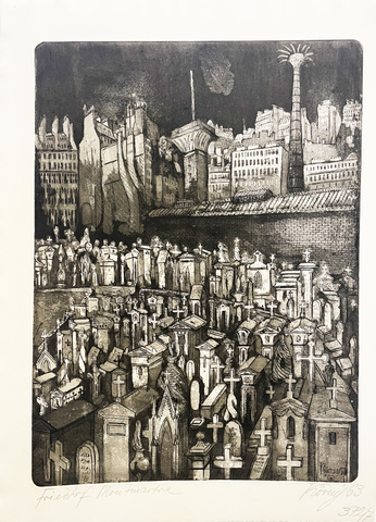 Hans Körnig: Friedhof Montmartre, 1963