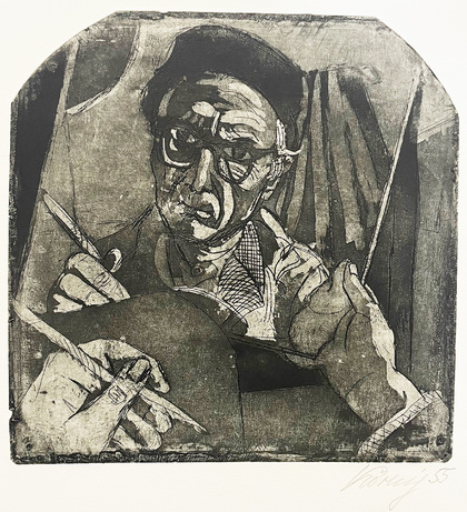 Hans Körnig: Selbstbild, 1955 / Ed. 1988