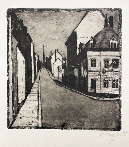 Hans Körnig: Die Alaunstraße (aus Folge 'Fastnachtsspuck im Wallgäßchen'), 1955, Druck 1988