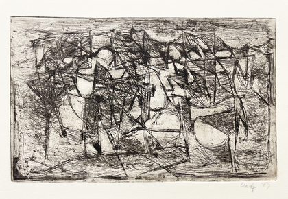Eugen Batz: Kondore (aus Mappe 'Radierungen 1947'), 1947