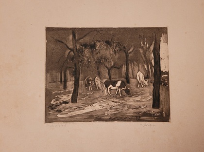 Hans Jüchser: Kleine Kuhherde, 1923