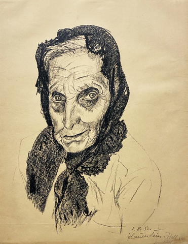 Paula Lauenstein: Bäuerin Hall Tirol, 1933