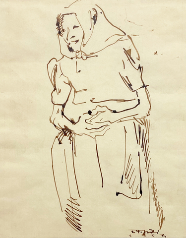 Paula Lauenstein: Bäuerin, 1917