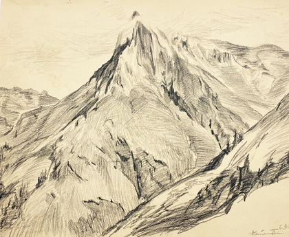 Paula Lauenstein: Bergmassiv, 1930