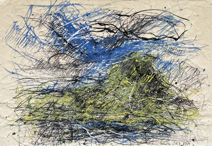 Gerda Lepke: Elblandschaft, 1988