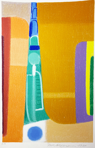 Max Ackermann: Das Gold der Äpfel (Blatt 3 aus "Im Garten der Hesperiden"), 1973