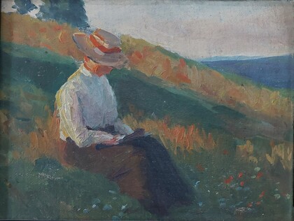 Paula Lauenstein: Lesende Frau, 1913