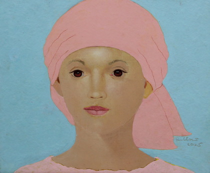 Heinz Rabbow: Junge Frau mit heller Bluse, 2025