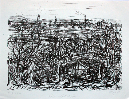 Max Uhlig: Dresdener Landschaft, 1968